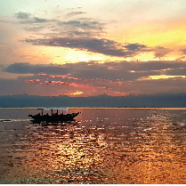 Sunset kayaking